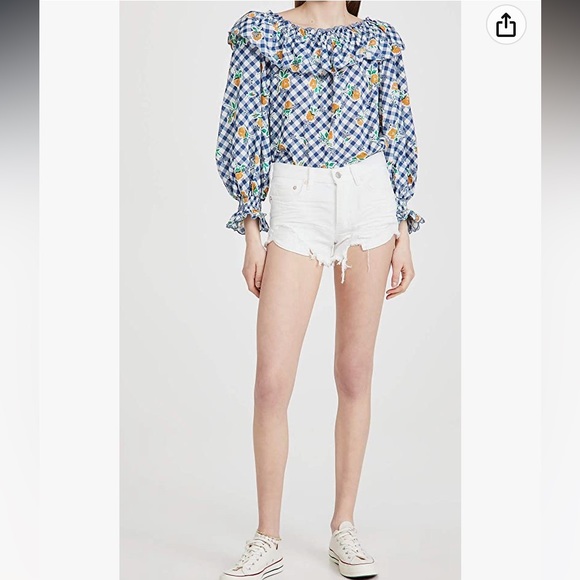 Free People Loving Good Vibrations Cutoffs 28 29 NWT - Picture 8 of 9